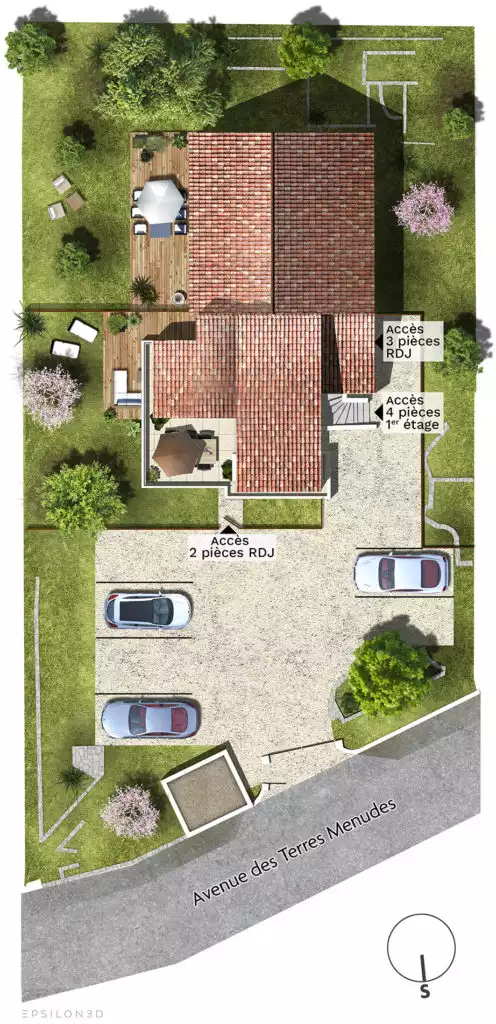 plan d'illustration d'une future maison réhabilitée