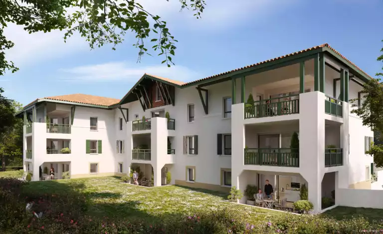 Résidence L'intemporelle, architecture basco-landaise, constitué de 20 logements