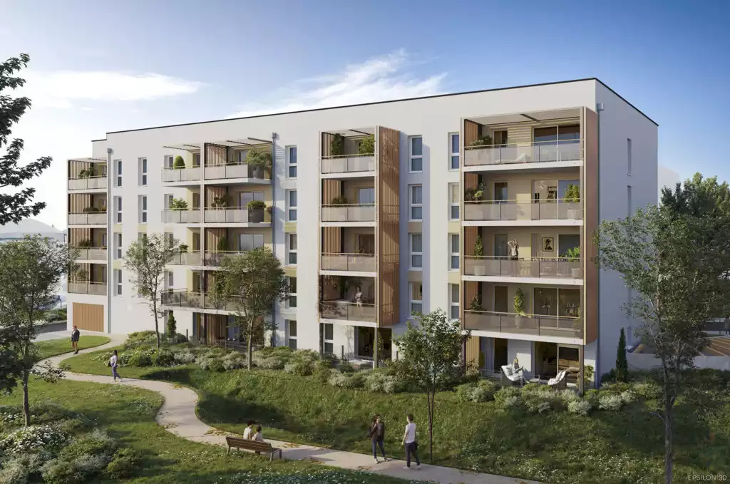 sous le soleil ! Elle met en valeur la luminosité naturelle, les espaces verts environnants et l'intégration harmonieuse du bâtiment dans son quartier.