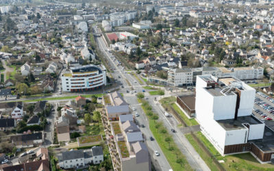 vue en axonométrie de l'insertion d'un futur bâtiment