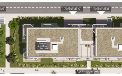 vu en plan d'un bâtiment